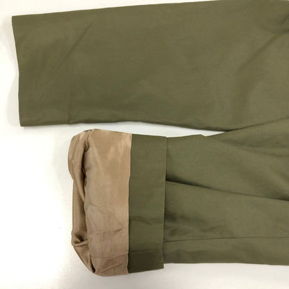 極美品◆グレンフェル ステンカラーコート Slim Campbell コットンギャバジン オリーブ ライナー付 サイズ36 GRENFELL 【AFA1】