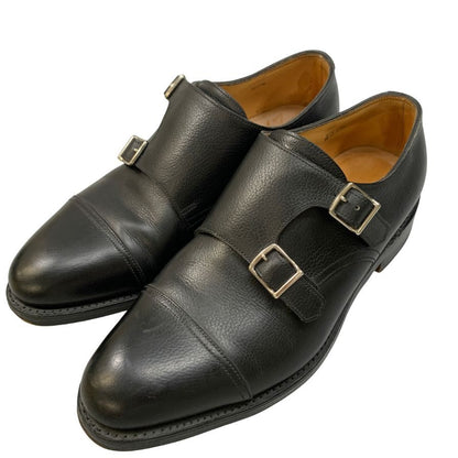 ジョンロブ レザーシューズ ダブルモンク ウィリアム グレインレザー ブラック サイズUK6.5 JOHN LOBB ビジネスシューズ 約24.5cm【LA】【中古】