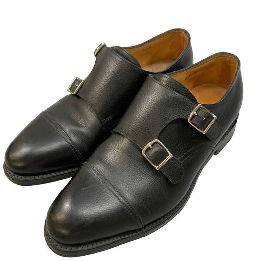 ジョンロブ レザーシューズ ダブルモンク ウィリアム グレインレザー ブラック サイズUK6.5 JOHN LOBB ビジネスシューズ 約24.5cm【LA】【中古】