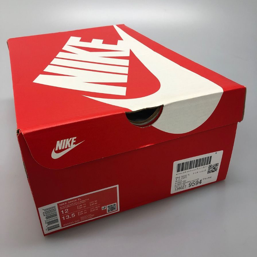 ナイキ ショックス AV3595-002 スニーカー ブラック サイズUS12 30㎝ メンズ NIKE SHOX 約30.0cm【AFD9-2】