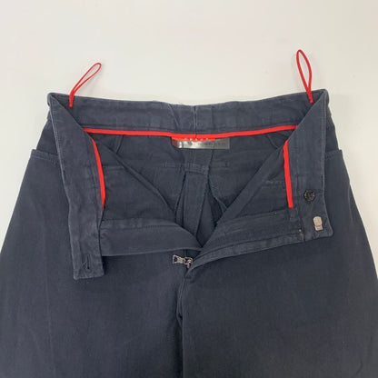 プラダスポーツ ストレートパンツ ブラック メンズ サイズ46 PRADA SPORT 【AFF24】