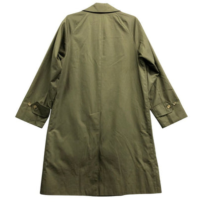 極美品◆グレンフェル ステンカラーコート Slim Campbell コットンギャバジン オリーブ ライナー付 サイズ36 GRENFELL 【AFA1】