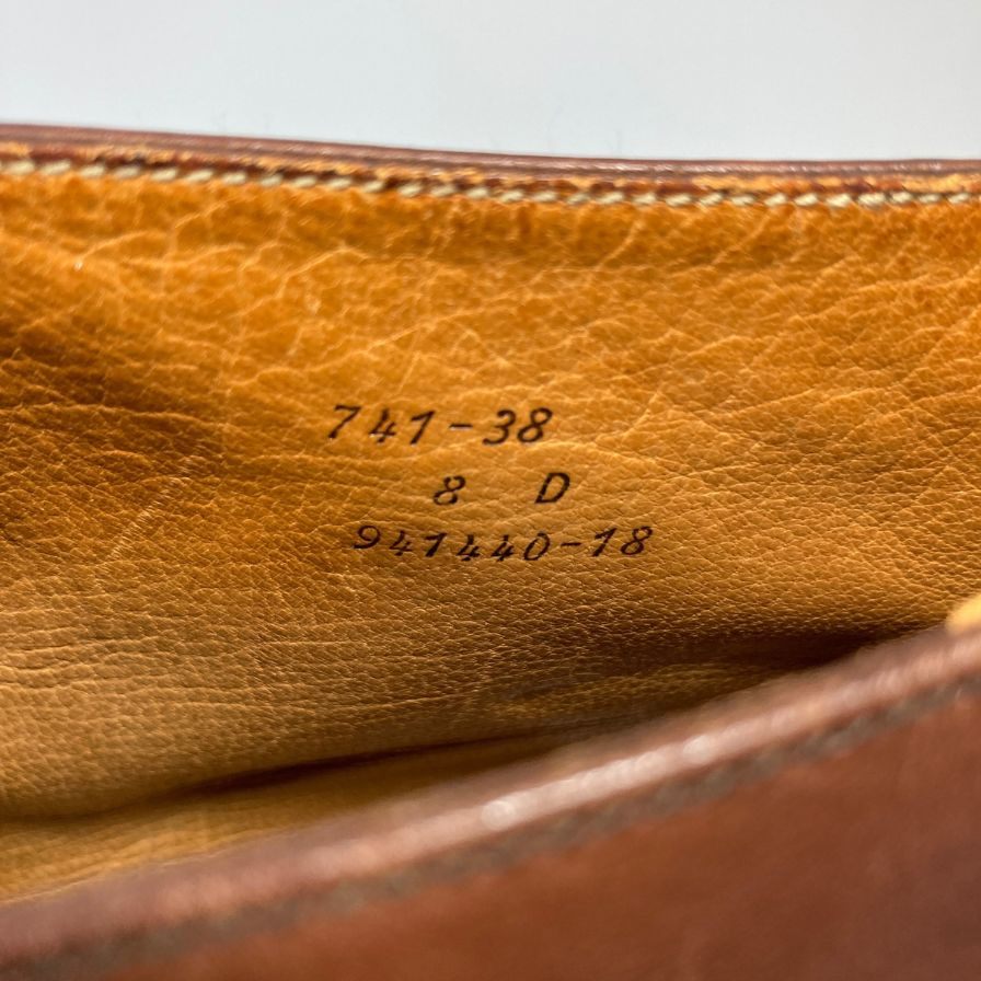 ジェイエムウエストン ブーツ 741-38 カーフ レザー 旧ロゴ ブラウン メンズ サイズ8D J.M.Weston ブーツ 約27.0cm【LA】【中古】