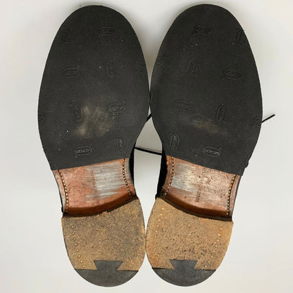 トリッカーズ カントリーブーツ M7112 スエード ブラック メンズ サイズ7ハーフ Tricker's 約25.5cm【AFC41】