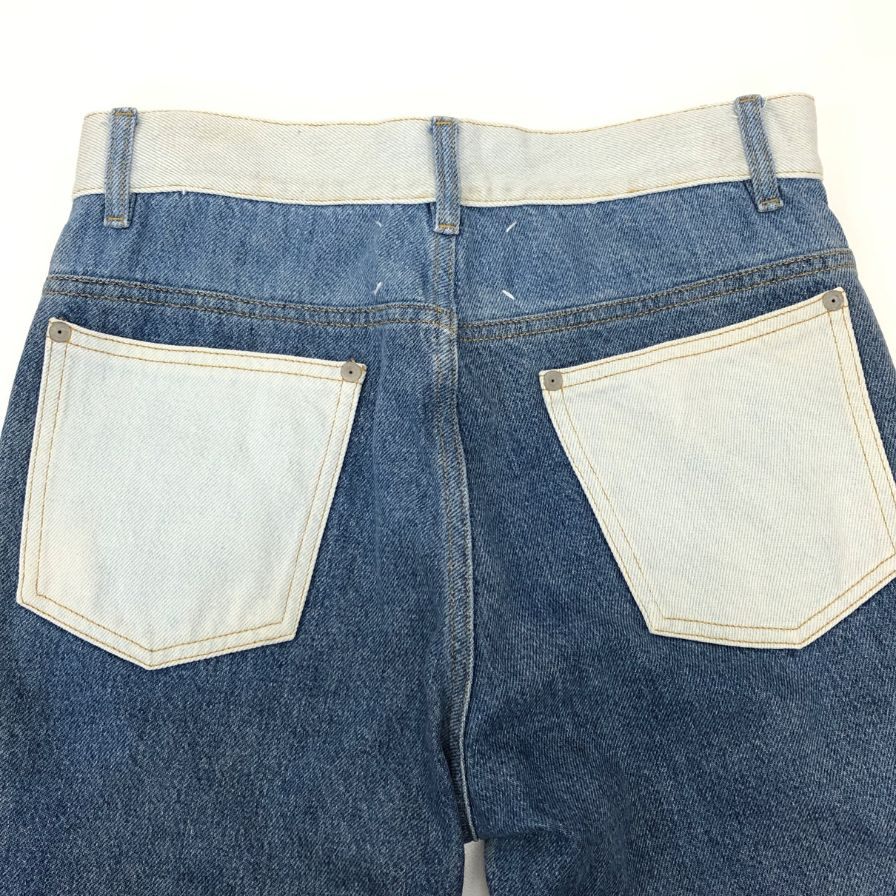 メゾン マルジェラ デニムパンツ 再構築 ストレート 19年製 S50LA0117 インディゴブルー サイズ28 メンズ Maison Margiela 【AFB19】
