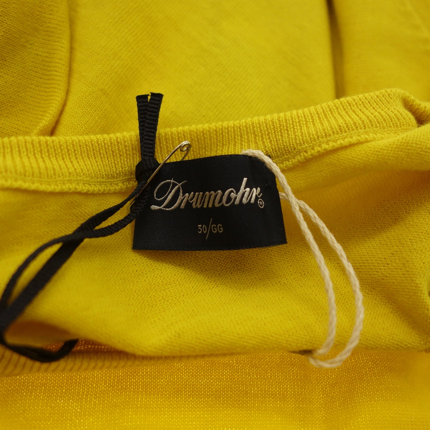 Like new ◆ DRUMOHR Knit Cotton Men's Size 56 Yellow DRUMOHR [AFB15] 