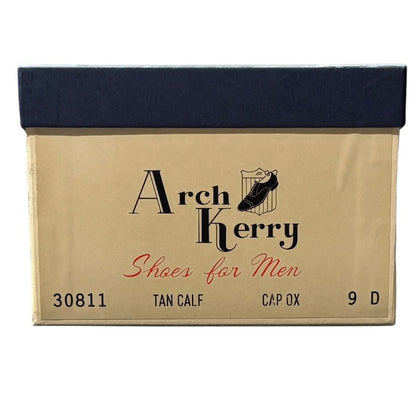 アーチケリー レザーシューズ 30811 パンチドキャップトゥ サイズ9D メンズ ブラウン Arch Kerry ビジネスシューズ 約27.5cm【LA】【中古】