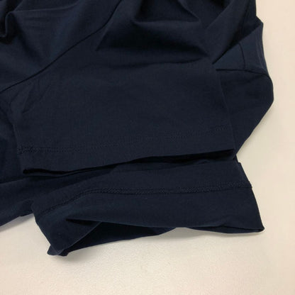 美品◆ヘルノ クルーネック コットン シャツ メンズ サイズ 44 ネイビー HERNO 【AFB38】
