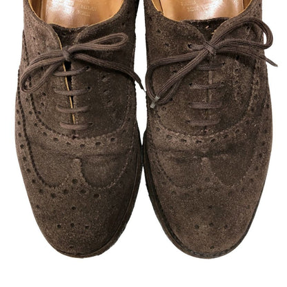 チャーチ レザーシューズ ウイングチップ フェアフィールド スエード メンズ UK6.5F ブラウン Church's FAIRFIELD 約25.0cm【AFC9】