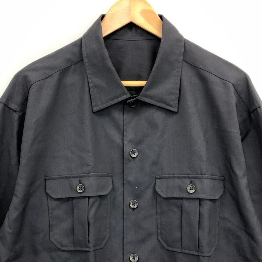 美品◆ザボウ シャツ テックウール SUMMER CPO SHIRTS TECH WOOL サイズ表記なし ブラック系 メンズ ZABOU 【AFB12】