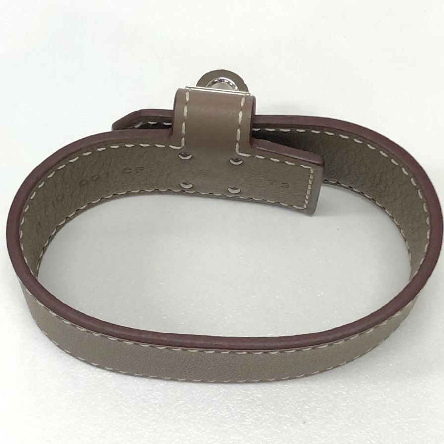 エルメス ブレスレット ケリーツイストPM エトゥープ シルバー金具 B刻印 HERMES
