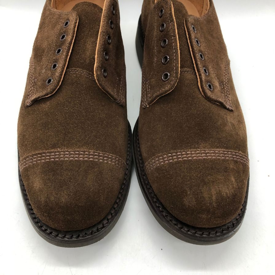 サンダース スエード レザーシューズ ブラウン サイズ6 メンズ SANDERS 約25.0cm【AFD13】