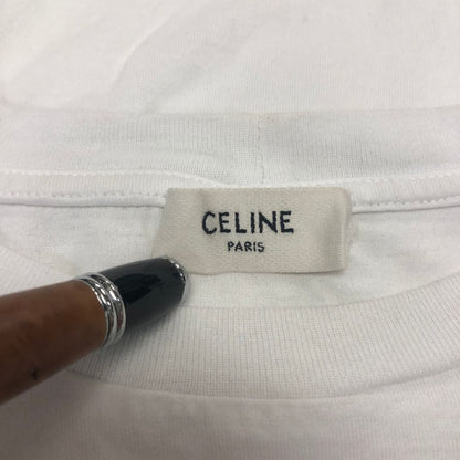 中古◆セリーヌ 半袖Tシャツ エディ期 トリオンフ ホワイト メンズ サイズS 2X04I671Q CELINE 【AFB3】