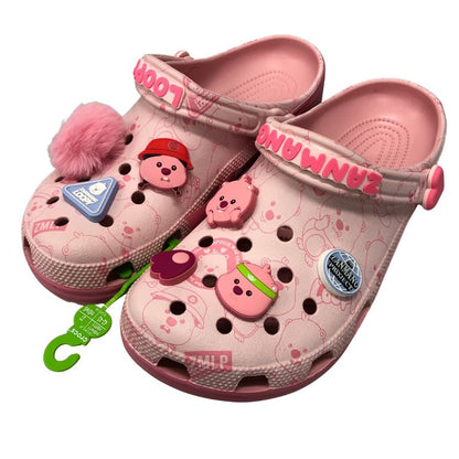 クロックス サンダル ジャンマンルピー ピンク レディース 27cm crocs 約27.0cm【AFC34】