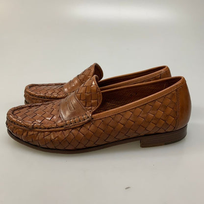 ジョセフチーニー ローファー 編み込 ブラウン  メンズ サイズUK6 JOSEPH CHEANEY 約25.0cm【AFC1】