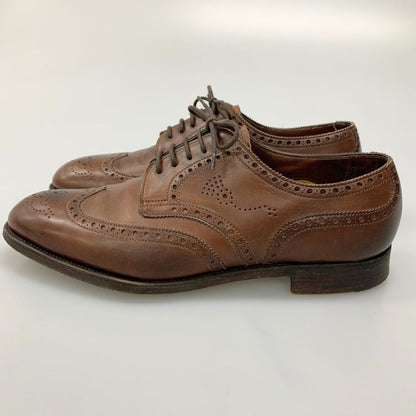 エドワードグリーン ウィングチップ カーフ ブラウン UK5.5 EDWARD GREEN ビジネスシューズ 約24.0cm【LA】【中古】