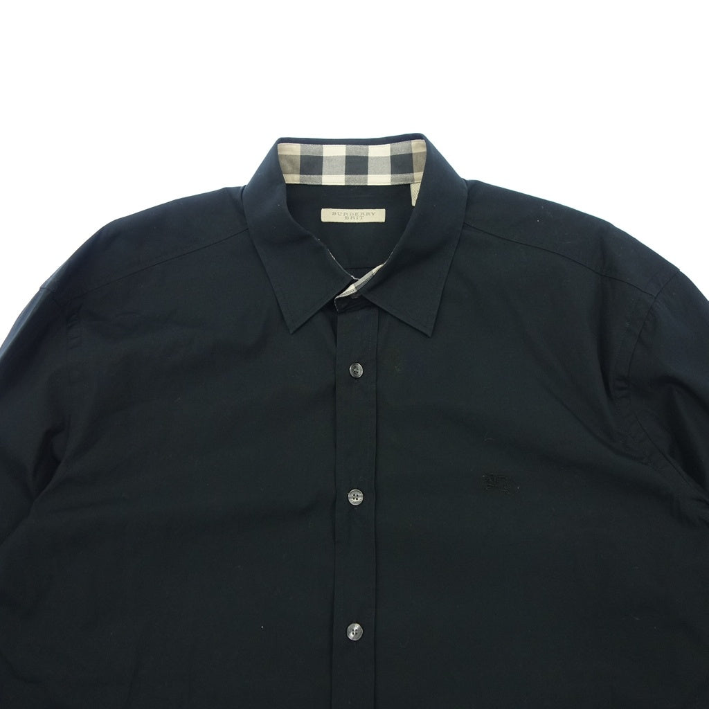 Good condition Burberry BRIT shirt long sleeve XXL black BURBERRY BRIT AFB14