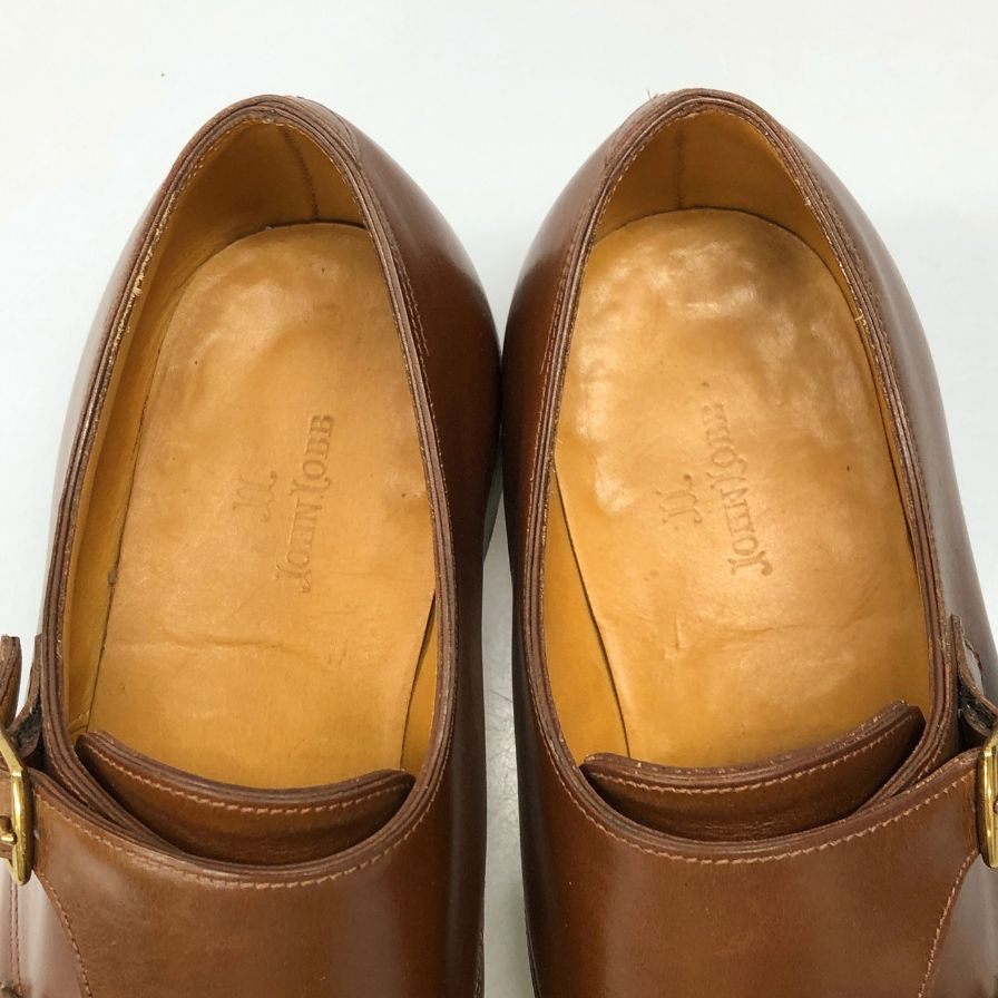 ジョンロブ ウィリアム ダブルモンク 9795 メンズ サイズ 7.5EE ブラウン JOHN LOBB ビジネスシューズ 約26.0cm【LA】【中古】