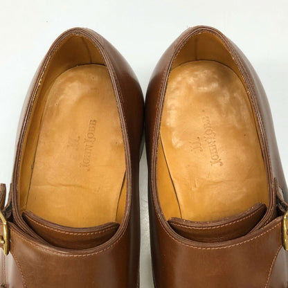 ジョンロブ ウィリアム ダブルモンク 9795 メンズ サイズ 7.5EE ブラウン JOHN LOBB ビジネスシューズ 約26.0cm【LA】【中古】