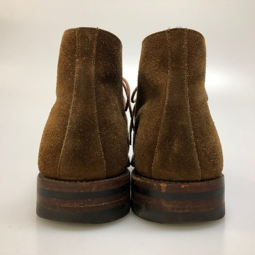 クロケット&ジョーンズ チャッカブーツ チャートシー スエード ライトブラウン メンズ サイズUK7E CROCKETT&JONES CHERTSEY ブーツ 約25.5cm【LA】【中古】