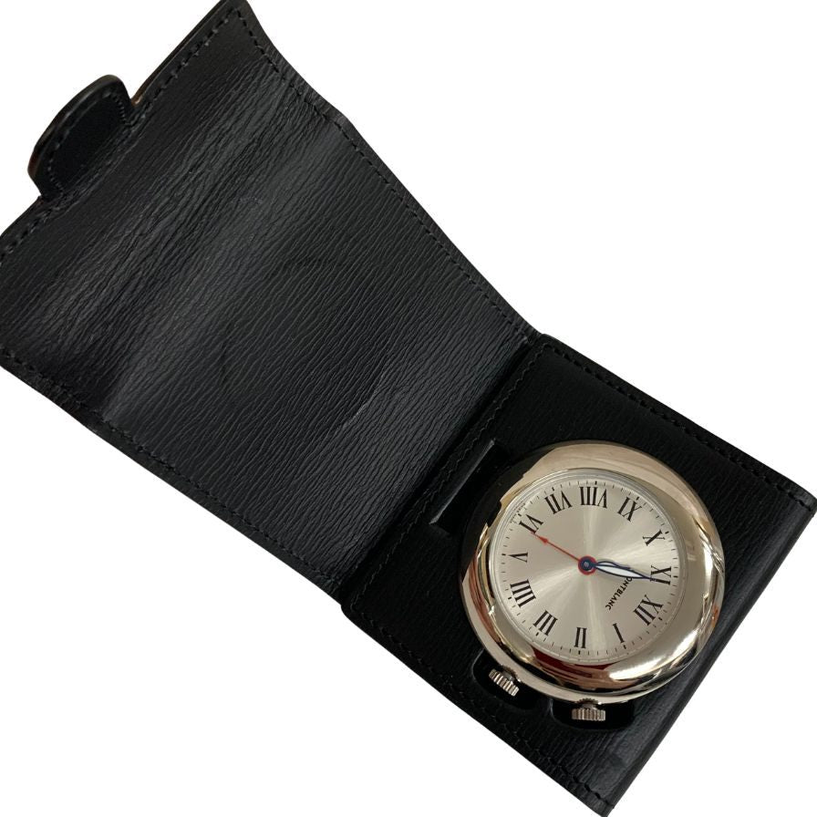 モンブラン トラベルクロック クオーツ 7056 AL2257195 MONTBLANC【AFI7】【中古】