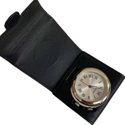モンブラン トラベルクロック クオーツ 7056 AL2257195 MONTBLANC【AFI7】【中古】