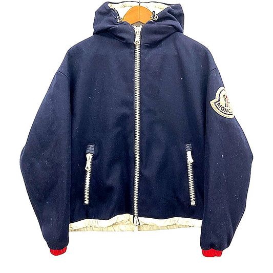 中古◆モンクレール×a ami 15AW ダウンジャケット ジェレミー ネイビー レディース サイズ1 MONCLER JEREMIE 【AFA14】