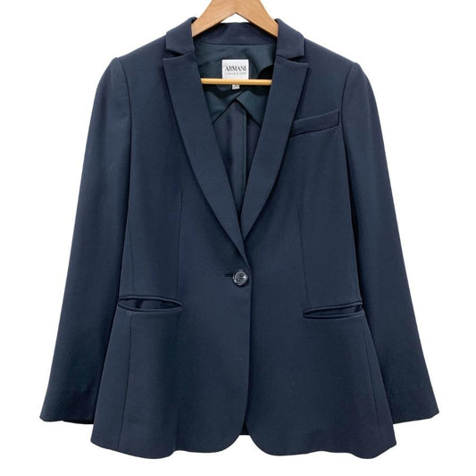 中古◆アルマーニコレッツェオーニ テーラードジャケット シングル 1B レディース サイズ40 ARMANI COLLEZIONI 【AFB15】