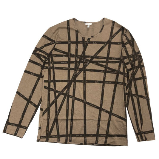 極美品◆エルメス マルジェラ期 長袖Tシャツ ボルデュック ブラウン レディース サイズXL HERMES 【AFB41】