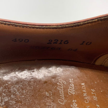 ダックス レザーシューズ ウィングチップ カーフ ボルドー メンズ サイズ10 Daks 約28.0cm【YB6】