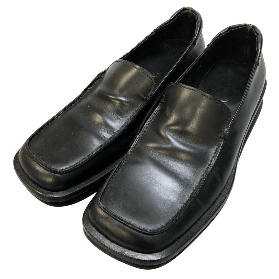 プラダ Uチップ ローファー 883 メンズ サイズ 8ハーフ ブラック PRADA 約26.5cm【AFC29】