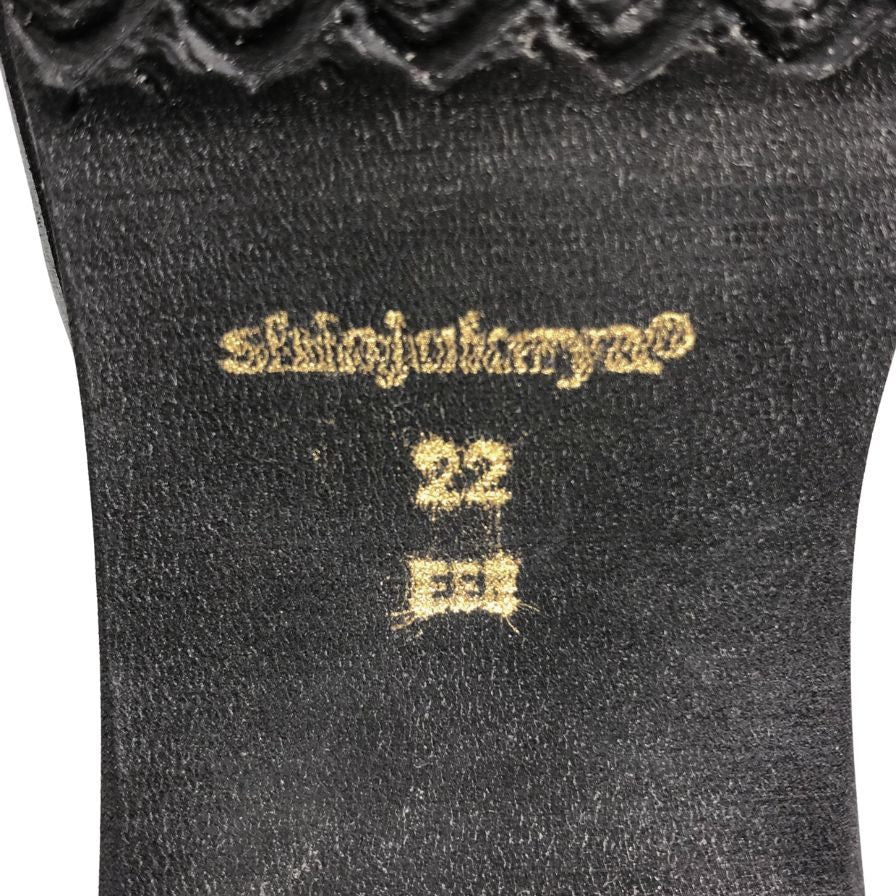 新宿屋 レザーパンプス リザード 2040-945 ゴールド 22.0㎝ レディース shinjukuya 約22.0cm【7-19】