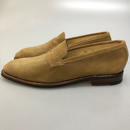 オールデン ユナイテッドアローズ別注 ペニーローファー サンド スエード 3452UF ブラウン メンズ サイズ8.5 Alden UNITED ARROWS ローファー 約26.5cm【LA】【中古】