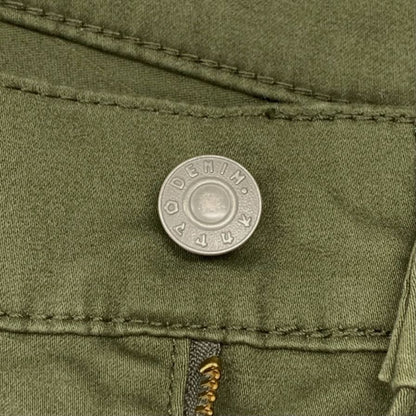 岡山デニム チノパン コットン カーキ サイズM OKAYAMA DENIM 【AFB40】