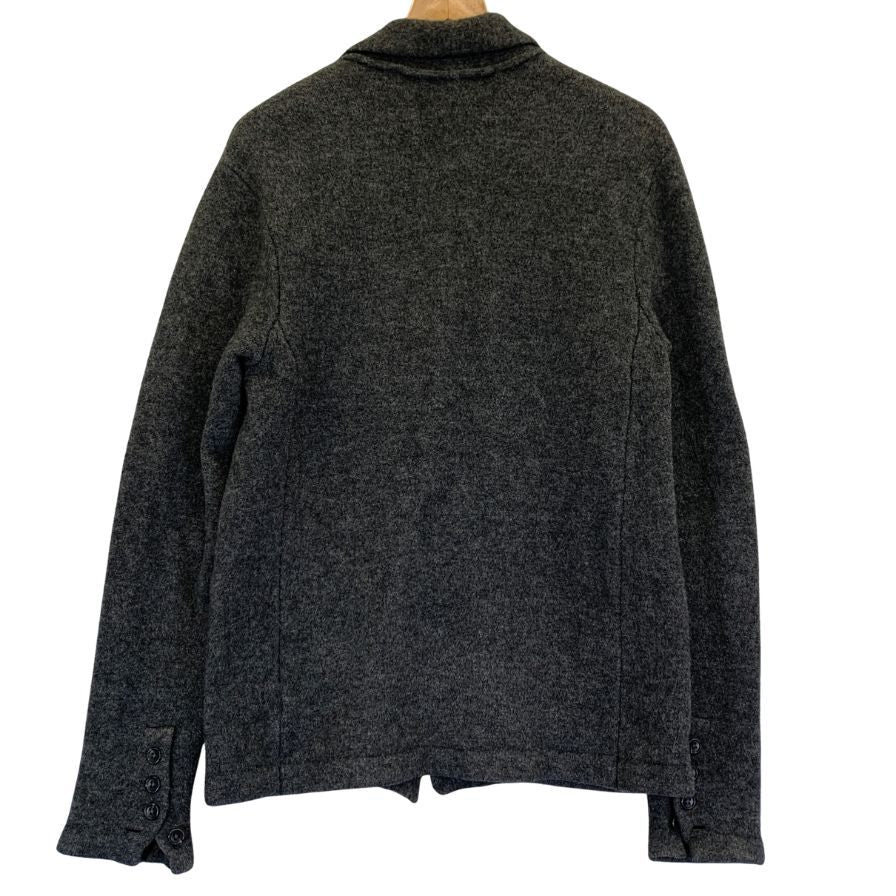 美品◆ジェームスパース ニット カーディガン  カシミヤ ウール ナイロン ボタン メンズ サイズ1 グレー系 JAMES PERSE 【AFF21】