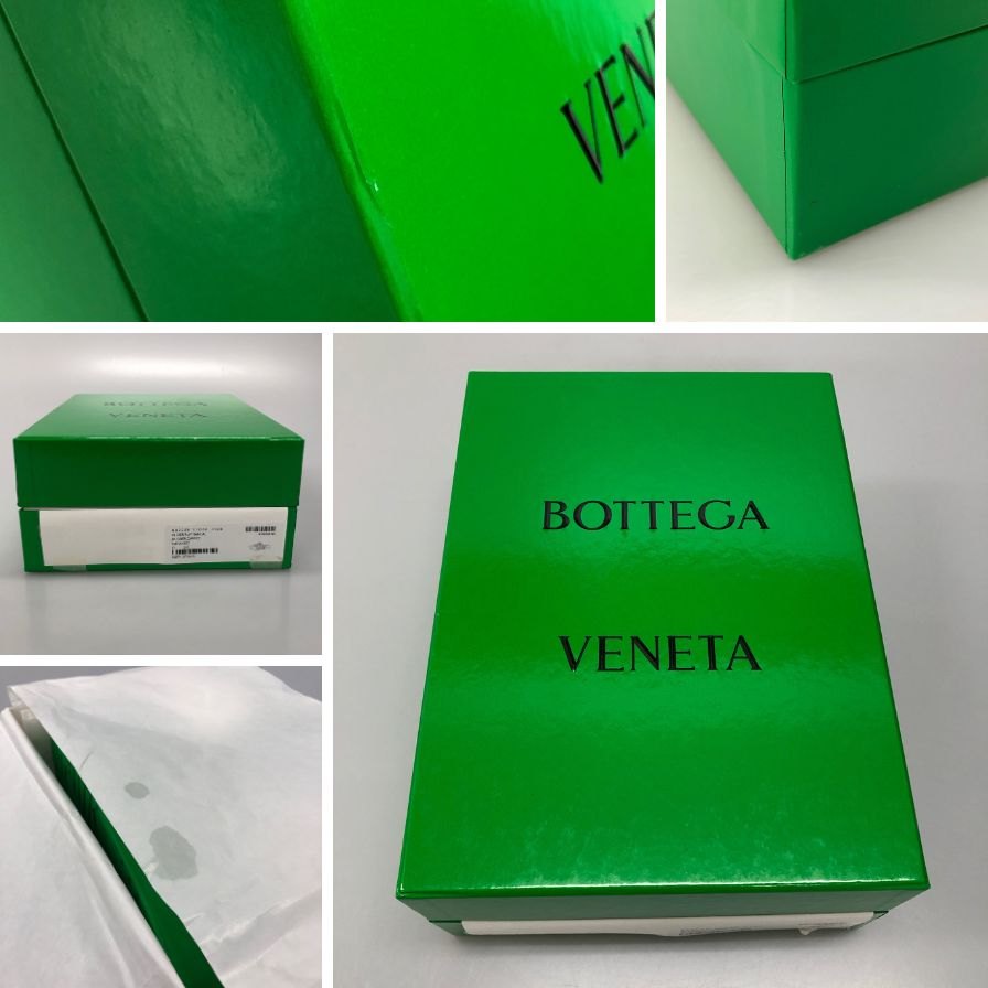 ボッテガヴェネタ サンダル スライドサンダル グリーン系 メンズ サイズ38 BOTTEGA VENETA 約24.0cm【AFD7】