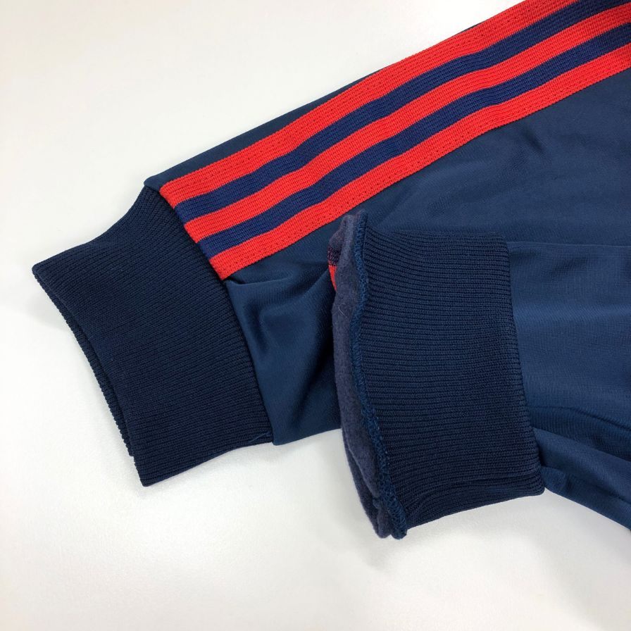極美品 アディダス　トラックジャケット ジャージ 茶 バックプリント large アディダス] skateboarding トラックジャケット☆男女共用