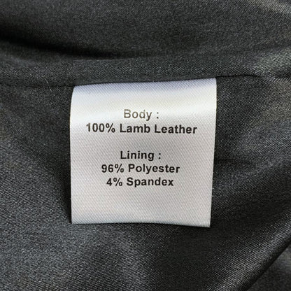 ムンテ レザー パンツ 裾ジップ レディース ラムレザー サイズ36 ブラック MUNTHE 【AFB10】