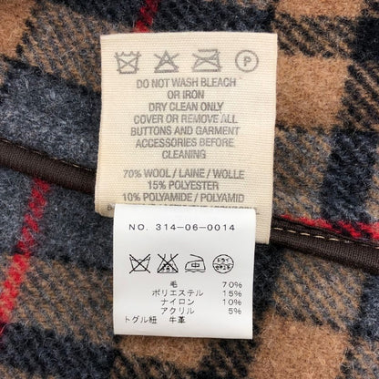 美品◆シップス ロンドントラディショナル ダッフル ショート ベージュ フード欠品 サイズ34 SHIPS 【AFA20】