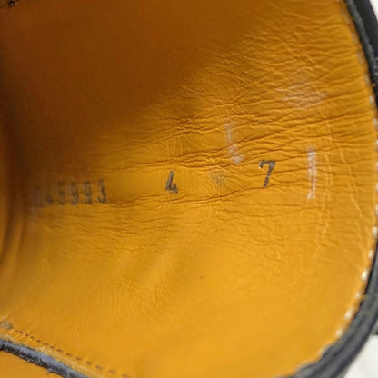 ア テストーニ レザーシューズ キャンバス コンビ メンズ ネイビー サイズ7 a.testoni 約25.5cm【AFD8】