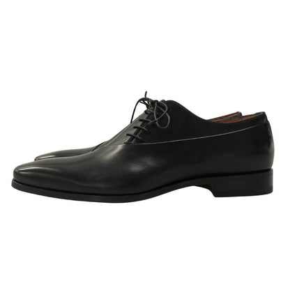 サントーニ レザーシューズ 16407 サイドレース レザー サイズ6.5 ブラック メンズ Santoni 約25.5cm【AFD15】