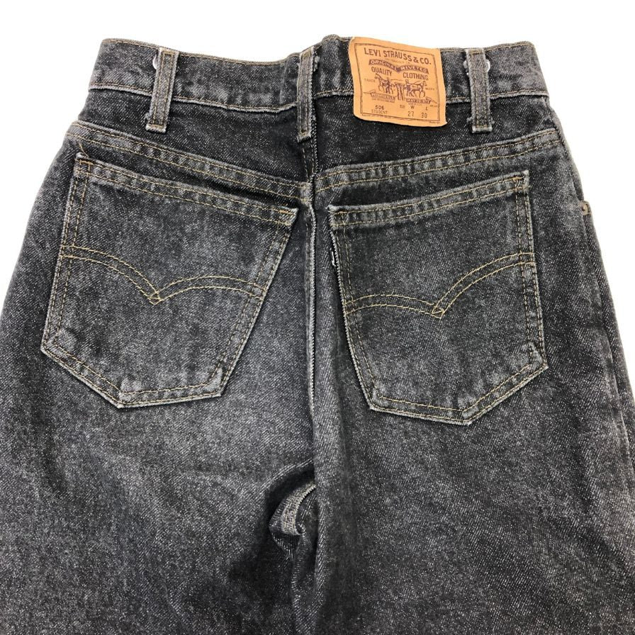 リーバイス デニム 506 90S ボタン裏515 USA製 ブラック メンズ W29 L30 LEVI’S 【AFB44】