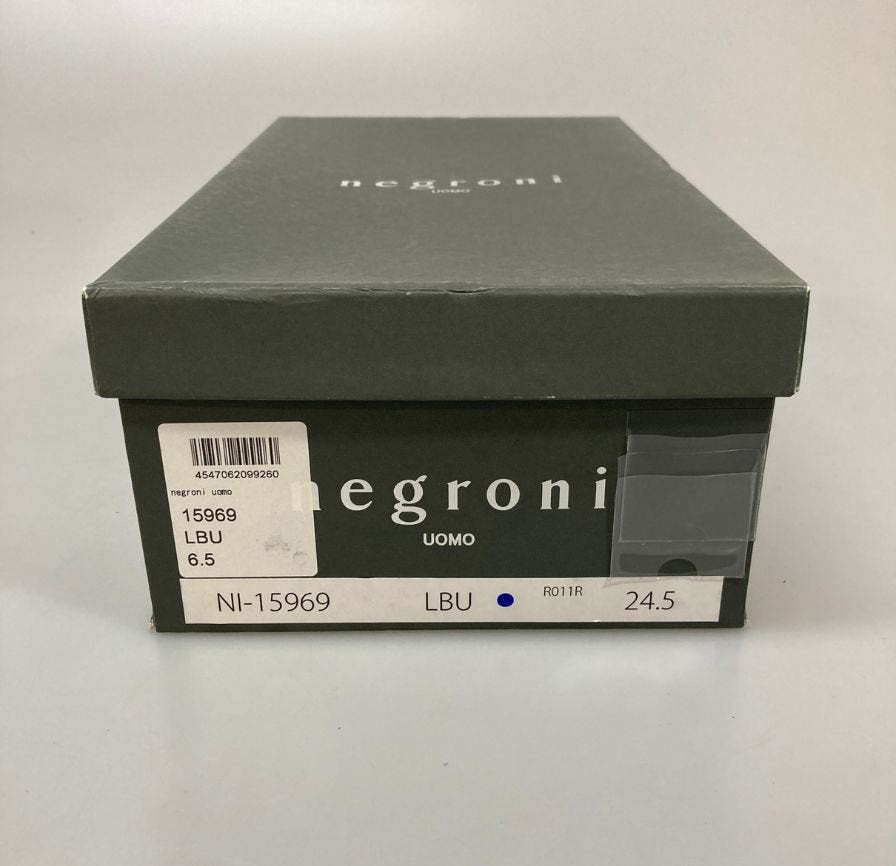 ネグローニ ドライビングシューズ ネイビー レディース 24.5cm NEGRONI 約24.5cm【AFD6】