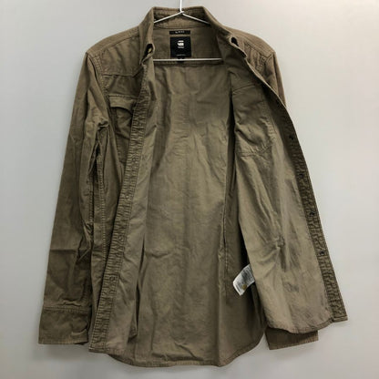 美品◆ジースター ロウ ウエスタンシャツ コーデュロイ メンズ ベージュ サイズS G-STAR RAW 【AFB29】