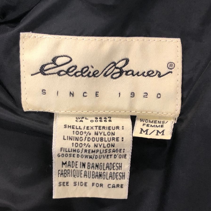美品◆エディーバウアー ダウンベスト 90年代 レディース サイズM Eddie Bauer 【AFA22】