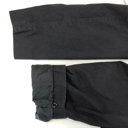 中古◆USED 米軍 U.S. NAVY  ブラック ステンカラーコート ライナー付き サイズ38 【AFA3】