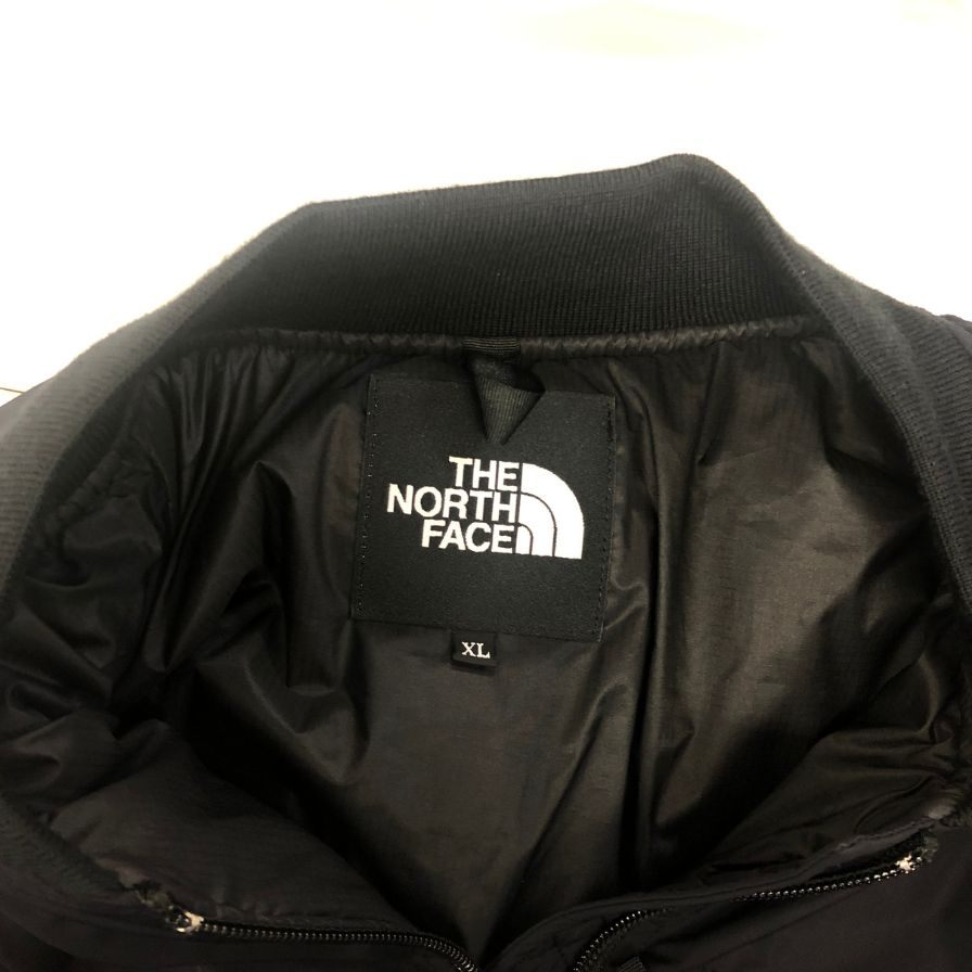 新品同様◆ザ ノース フェイス NY82552 MA-1ジャケット インサレーションボンバージャケット メンズ ブラック サイズXL THE NORTH FACE 【AFF22】