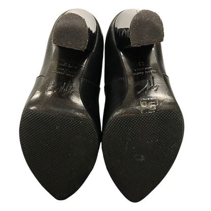 ベロクオイオ ヒールブーツ ブラック サイズ35 VERO CUOIO 約22.5cm【AFC42】