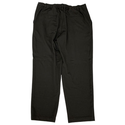 ランバン オンブルー イージー パンツ レーヨン ストレッチ ワイド ブラック メンズ サイズ52 LANVIN en Bleu 【AFB25】