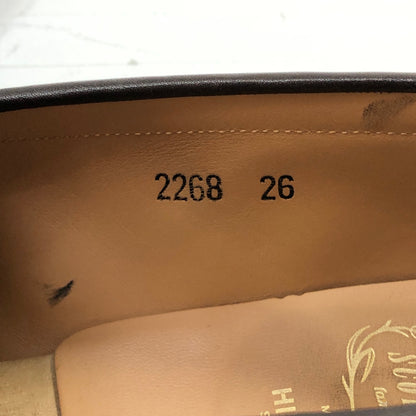 スコッチグレイン レザーシューズ コインロファー NL-2268 ダークブラウン サイズ26cm EEE SCOTCH GRAIN 約26.0cm【YB2】